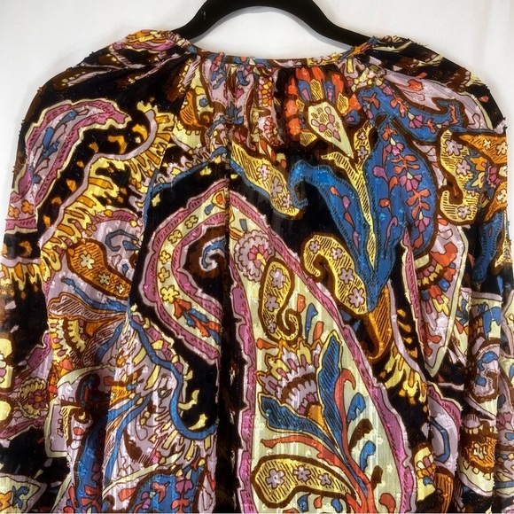 Sanctuary Relaxed Button Blouse Paisley Print Women's Top
Size: S - Picture 16 of 17
